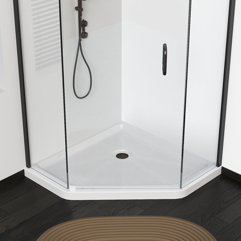 CKB 38" W x 38" D NeoAngle Double Shower Base Wayfair